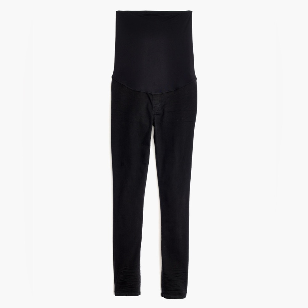NWT Madewell Maternity Over-the-Belly Skinny Jeans in Lunar Wash Black size 33 - Picture 4 of 16